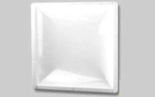 N2222 – S.RECREATION Skylight, 4 Inch High Bubble Type Dome Mounts Inside RV Square For 22 Inch Length x 22 Inch Widt...